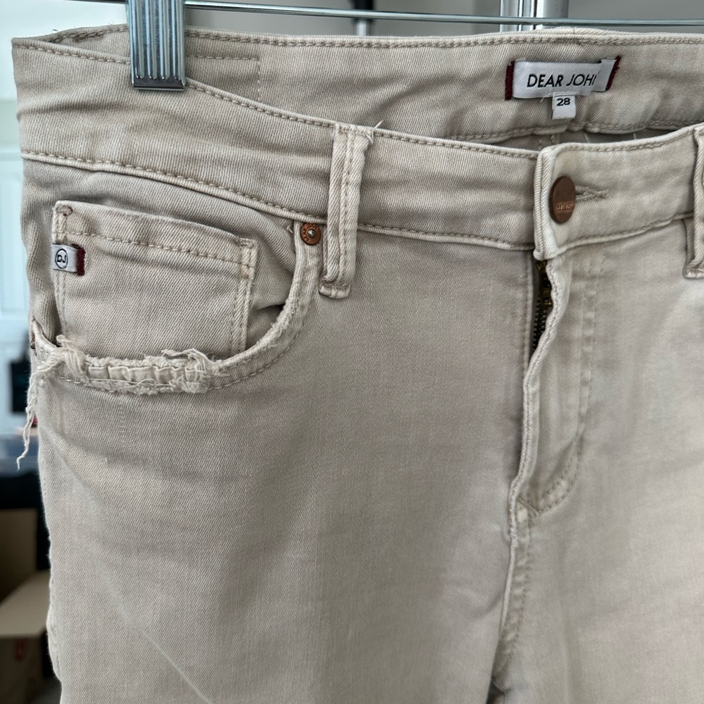 Dear John Beige Slim Jeans